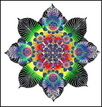 Rainbow Mandala by Rip Bodman